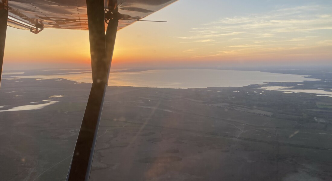 Vol ULM Provence, vol ULM Camargue Couché de soleil, Parc naturel de camargue