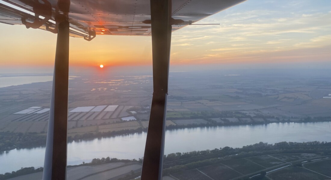 Vol ULM Provence, vol ULM Camargue Couché de soleil, Parc naturel de camargue